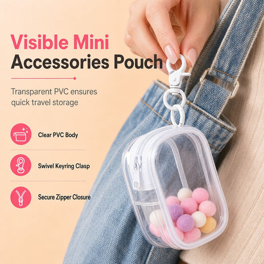 🏆Buy 3 Get 2 Free🎁 Last Day Special Price! Mini Portable Transparent Travel Storage Bag