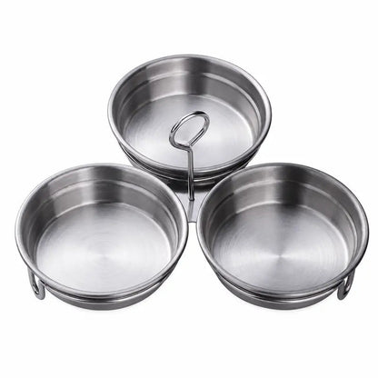 EggNest 3-Cavity Stainless Steel Poacher – Steaming Mold with Handle