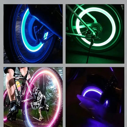 Waterproof LED Valve Stem Lights | Neon Wheel Glow for Cars, Bikes & Scooters