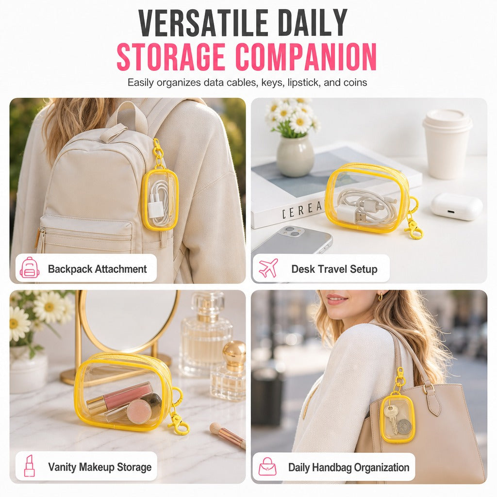 🏆Buy 3 Get 2 Free🎁 Last Day Special Price! Mini Portable Transparent Travel Storage Bag