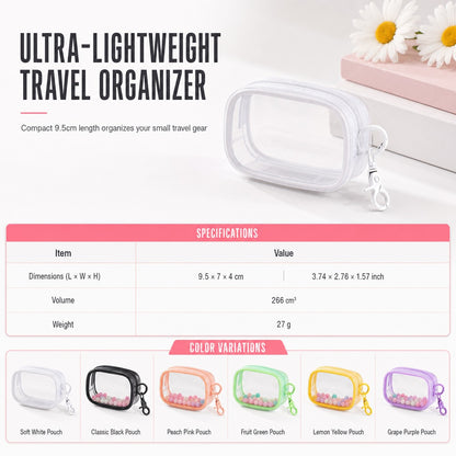 🏆Buy 3 Get 2 Free🎁 Last Day Special Price! Mini Portable Transparent Travel Storage Bag
