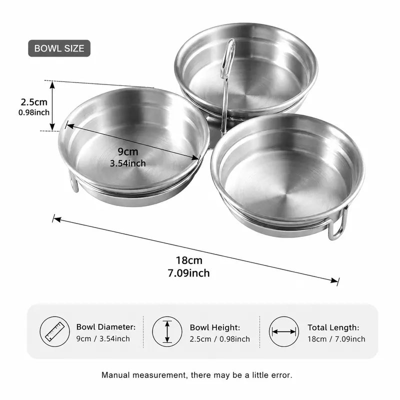 EggNest 3-Cavity Stainless Steel Poacher – Steaming Mold with Handle