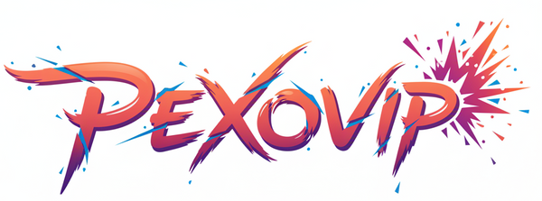 Pexovip 活泼艺术字 Logo